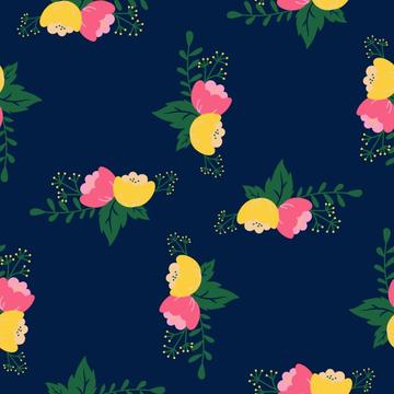 Floral blue