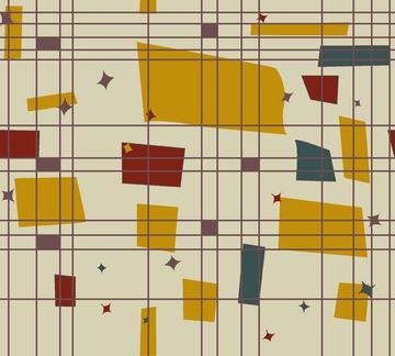 geometric pattern in multi colour