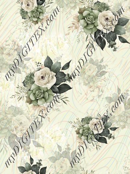 floral pattern with texture