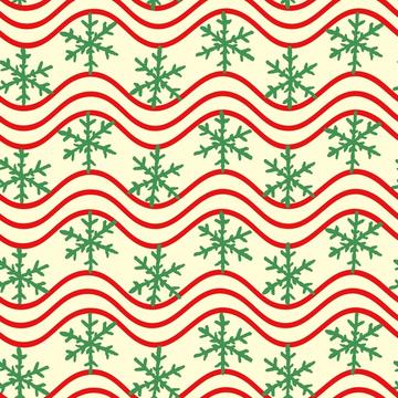 Festives snowflake stripes