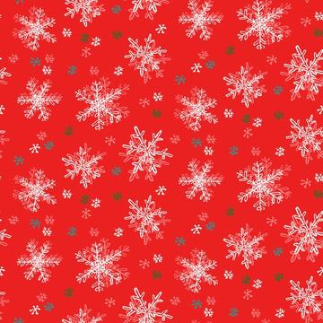 Cute festive snowflake blizzard