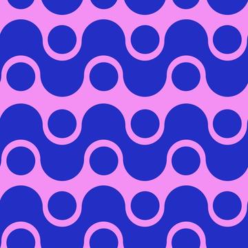 Groovy two tones geometric pattern