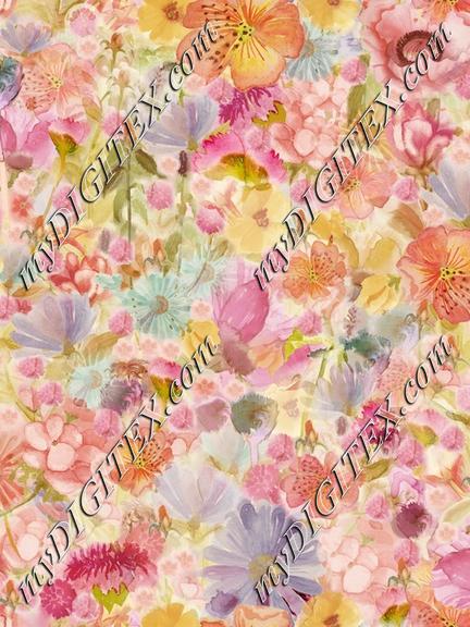 Watercolor Wildflowers Hand Painted