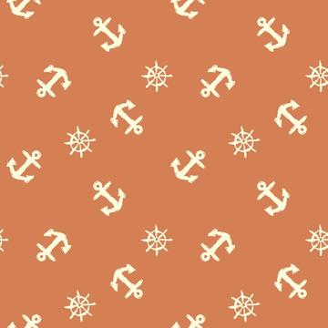 Custe pastel navy pattern