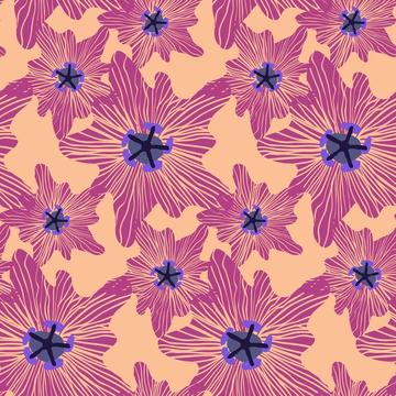 Cute passiflower floral