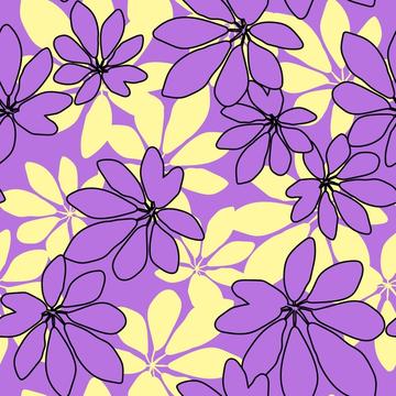 Cute floral leaves