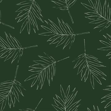 Delicate tropical leaves pattern