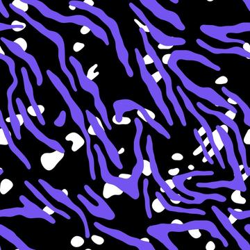 Groovy retro animal print zebra