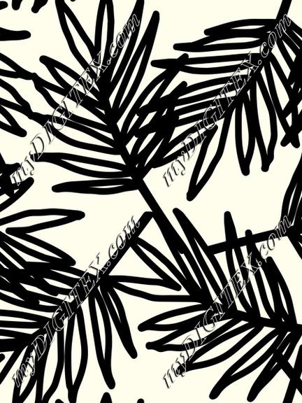 Cute elegant tropical leaves