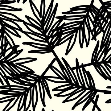Cute elegant tropical leaves