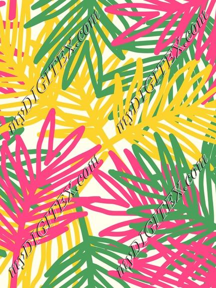 Colorful tropical leaves design
