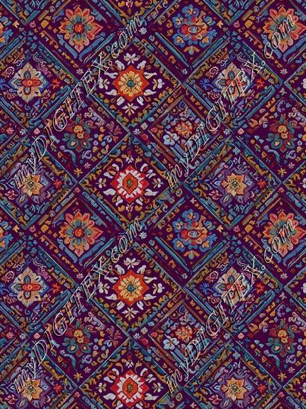 Kurdish floral pattern