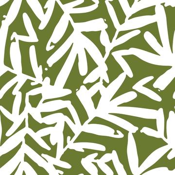 Monochrome floral leaves