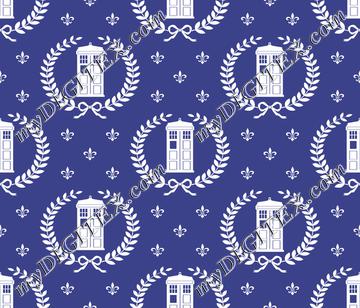 Police Box Fleur de Lis