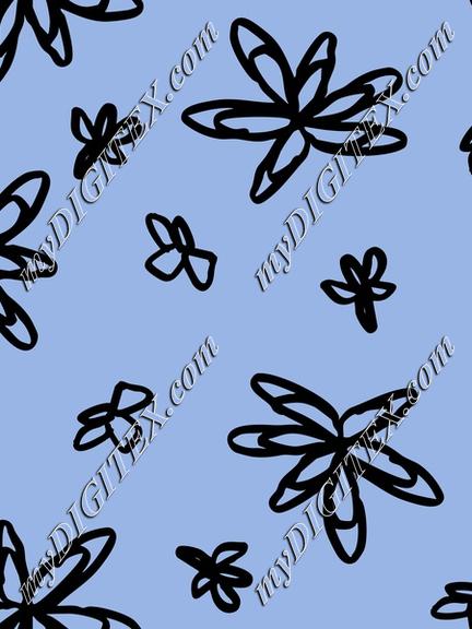 Cute doodle flowers