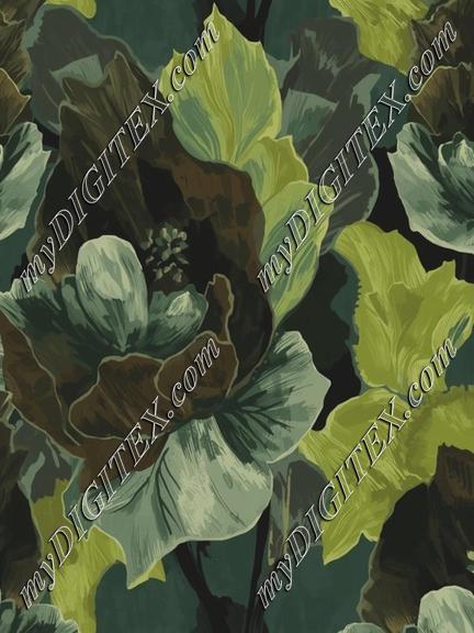 moody floral pattern