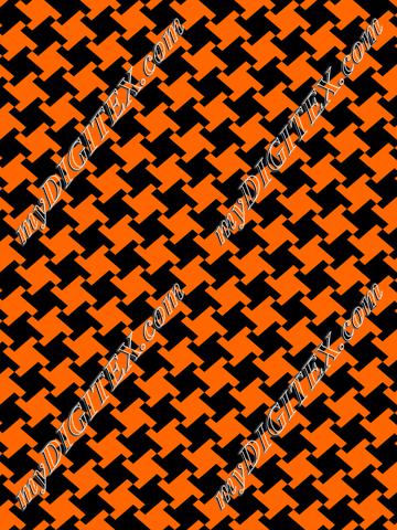 Pumpkin Houndstooth