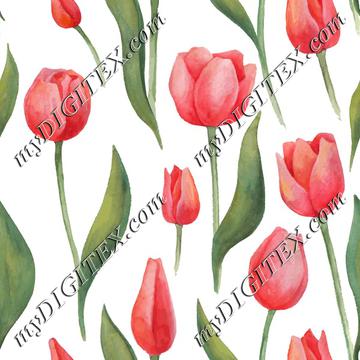 Watercolor Tulips