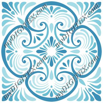 Deco Tile Blue