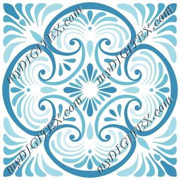 Deco Tile Blue