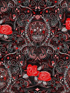 skulls and roses