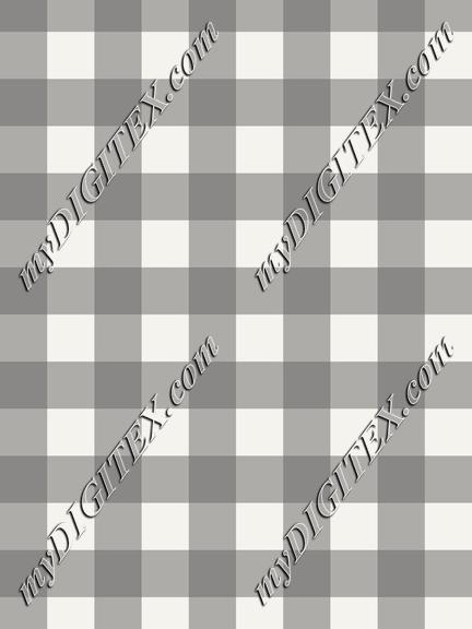 Grey Gingham Print_2cm wide check stripe