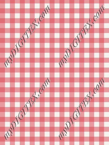 Red Gingham Print_1cm wide check stripe
