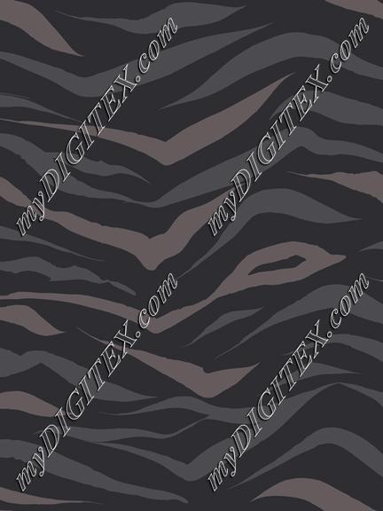 Charcoal Grey Zebra Print