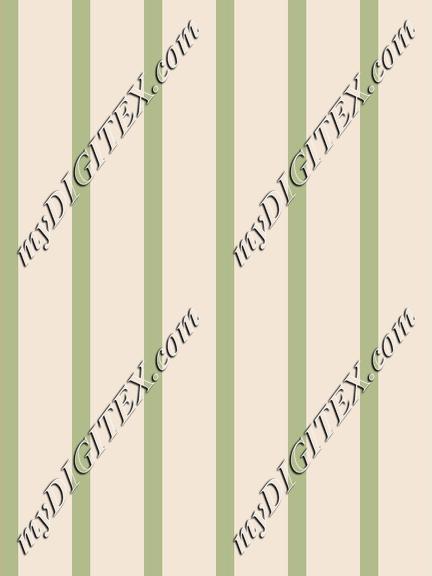 Green Stripe on Cream
