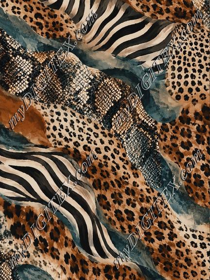 Jungle Teal Tapestry