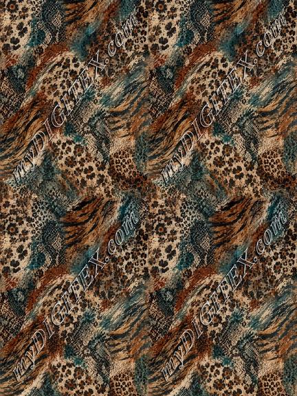 Jungle Teal Tapestry