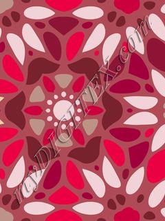 Floral Mosaic - Red