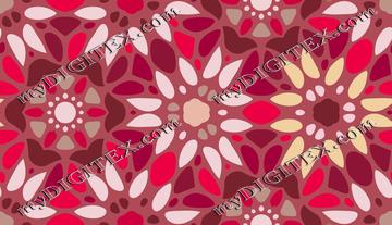 Floral Mosaic - Red