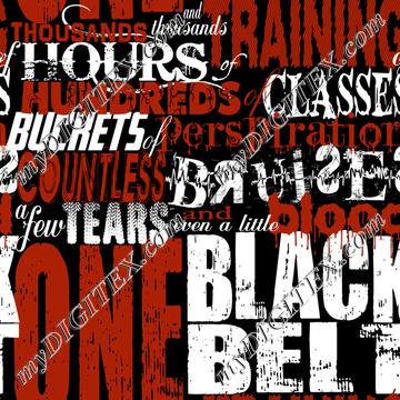 One Black Belt (on black)