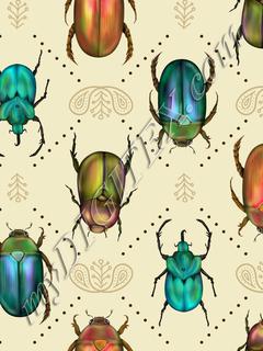 Beetle Bling - Bronze & Jade