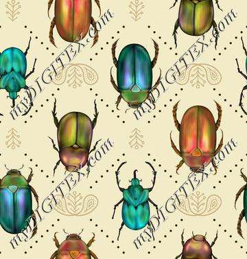 Beetle Bling - Bronze & Jade