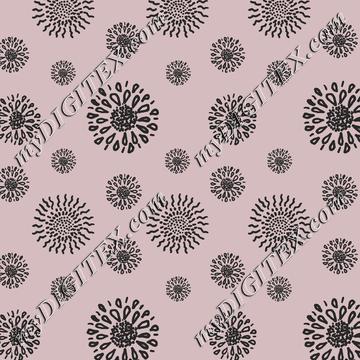 Circle Floral Blooming - Pink