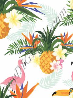 Pineapples & Flamingos