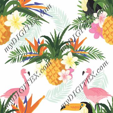 Pineapples & Flamingos