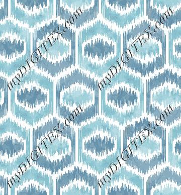 Hex Watercolor Ikat