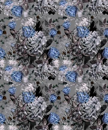 RoseRepeatFLATbluegrey