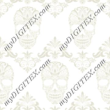 Skull Damask