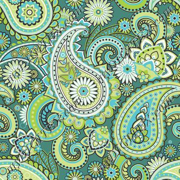 Green Paisley