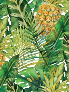 Tropical Vegetation - Pineapple - Green