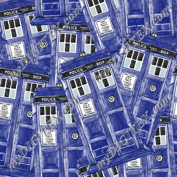 Police Box Watercolor