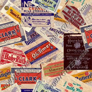 Vintage Candy Wrappers