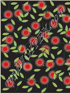 flowers in the wind-black