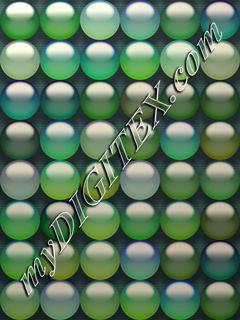 Green transparent balls