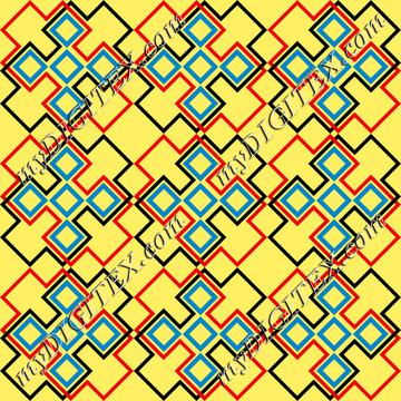 Shapes on a yellow background