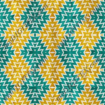 Blue yellow shapes pattern27u4